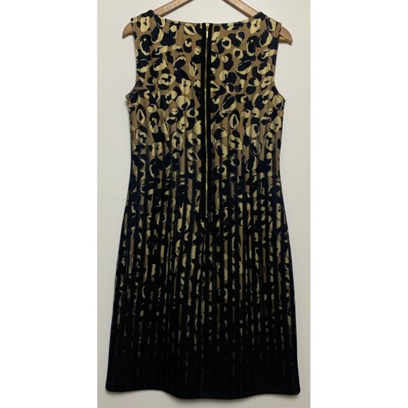Isle by Melis Kazan Women's Waterfall Effect Sheath Dress Sleeveless Geo Size M - Picture 4 of 8